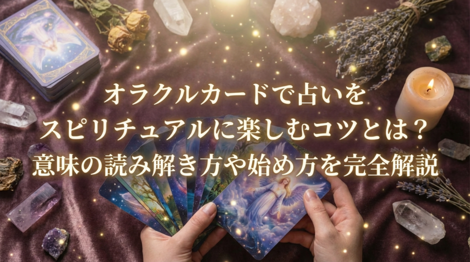 オラクルカードで占いをスピリチュアルに楽しむコツとは？意味の読み解き方や始め方を完全解説