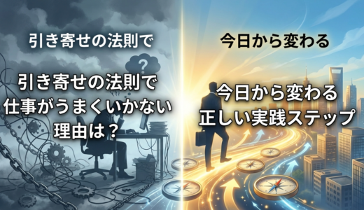 引き寄せの法則で仕事がうまくいかない理由は？今日から変わる正しい実践ステップ