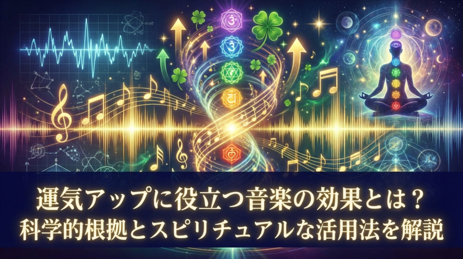 運気アップに役立つ音楽の効果とは？科学的根拠とスピリチュアルな活用法を解説