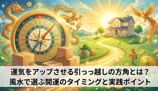運気をアップさせる引っ越しの方角とは？風水で選ぶ開運のタイミングと実践ポイント