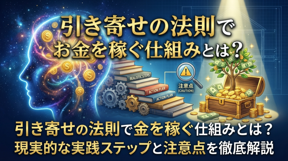 引き寄せの法則でお金を稼ぐ仕組みとは？現実的な実践ステップと注意点を徹底解説