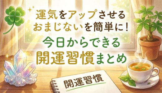 運気をアップさせるおまじないを簡単に！今日からできる開運習慣まとめ