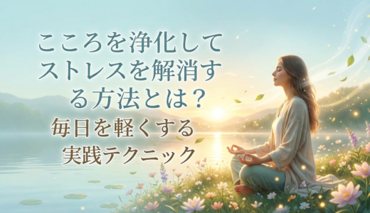 こころを浄化してストレスを解消する方法とは？毎日を軽くする実践テクニック