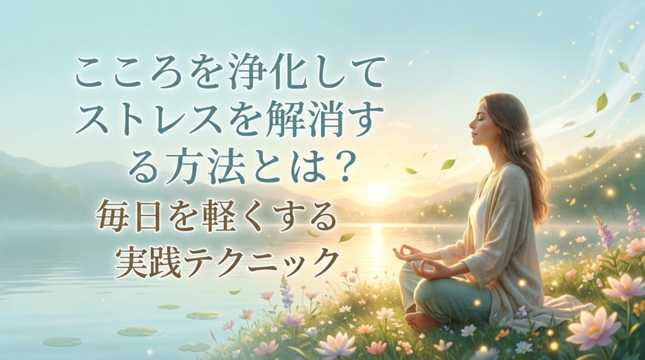 こころを浄化してストレスを解消する方法とは？毎日を軽くする実践テクニック