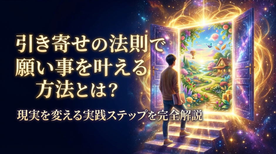 引き寄せの法則で願い事を叶える方法とは？現実を変える実践ステップを完全解説