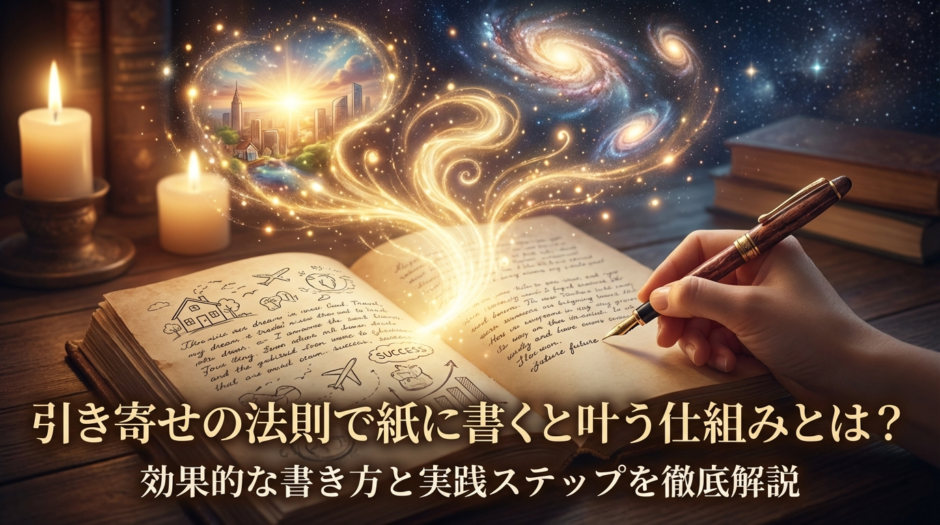 引き寄せの法則で紙に書くと叶う仕組みとは？効果的な書き方と実践ステップを徹底解説