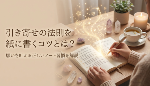 引き寄せの法則を紙に書くコツとは？願いを叶える正しいノート習慣を解説