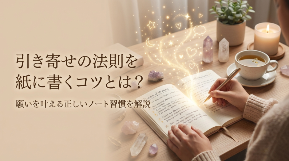 引き寄せの法則を紙に書くコツとは？願いを叶える正しいノート習慣を解説