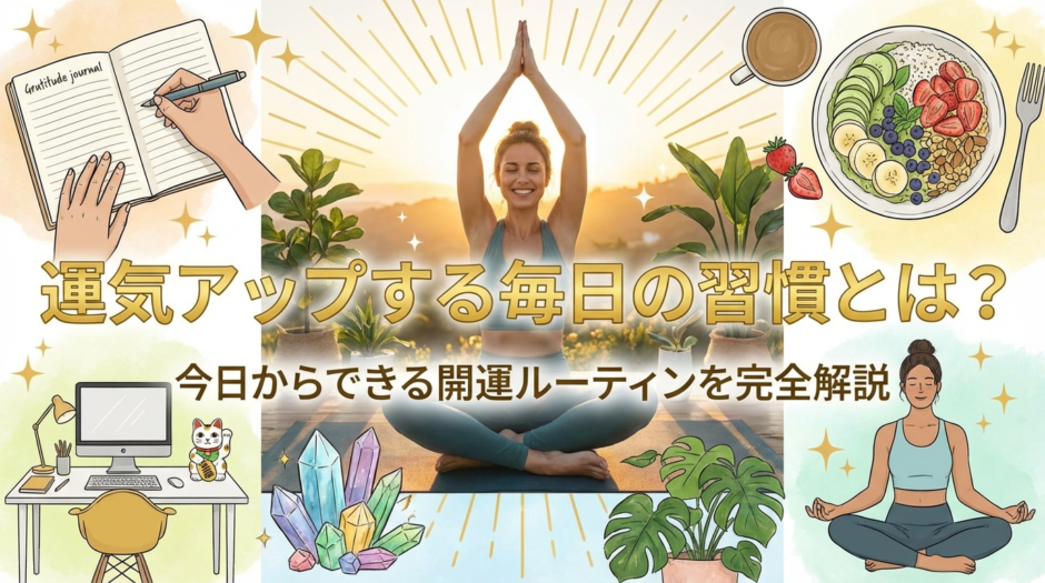 運気をアップする毎日の習慣とは？今日からできる開運ルーティンを完全解説