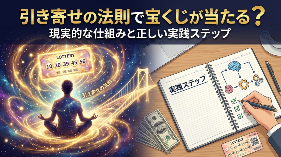 引き寄せの法則で宝くじが当たる？現実的な仕組みと正しい実践ステップ