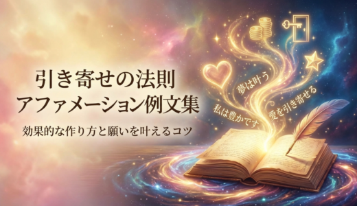 引き寄せの法則のアファメーション例文集｜効果的な作り方と願いを叶えるコツ