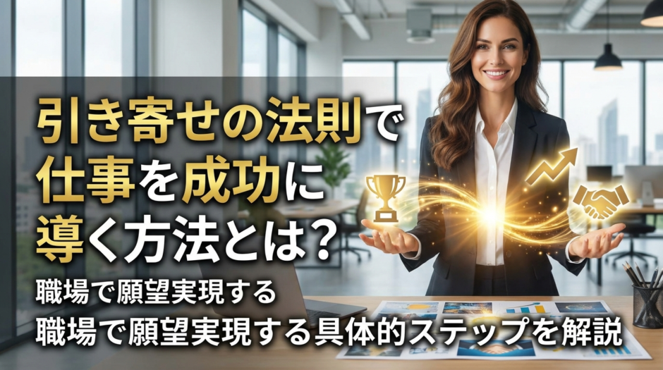 引き寄せの法則で仕事を成功に導く方法とは？職場で願望実現する具体的ステップを解説