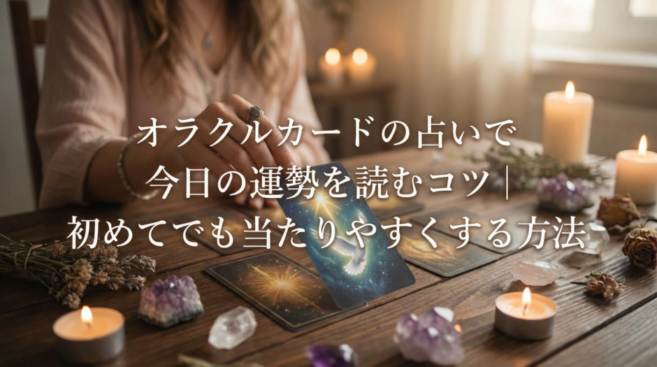 オラクルカードの占いで今日の運勢を読むコツ｜初めてでも当たりやすくする方法