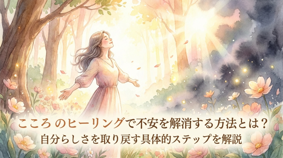 こころのヒーリングで不安を解消する方法とは？自分らしさを取り戻す具体的ステップを解説