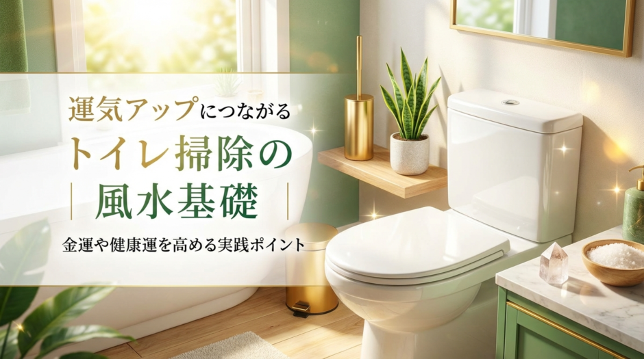 運気アップにつながるトイレ掃除の風水基礎｜金運や健康運を高める実践ポイント