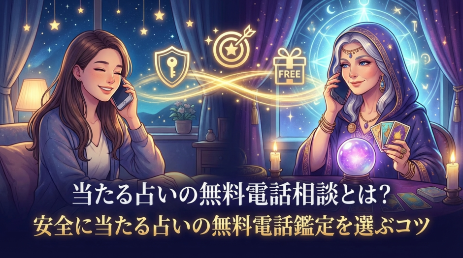 当たる占いの無料電話相談とは？安全に当たる占いの無料電話鑑定を選ぶコツ