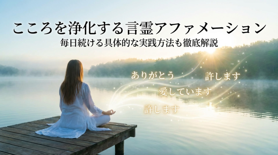 こころを浄化する言霊アファメーションとは？毎日続ける具体的な実践方法も徹底解説