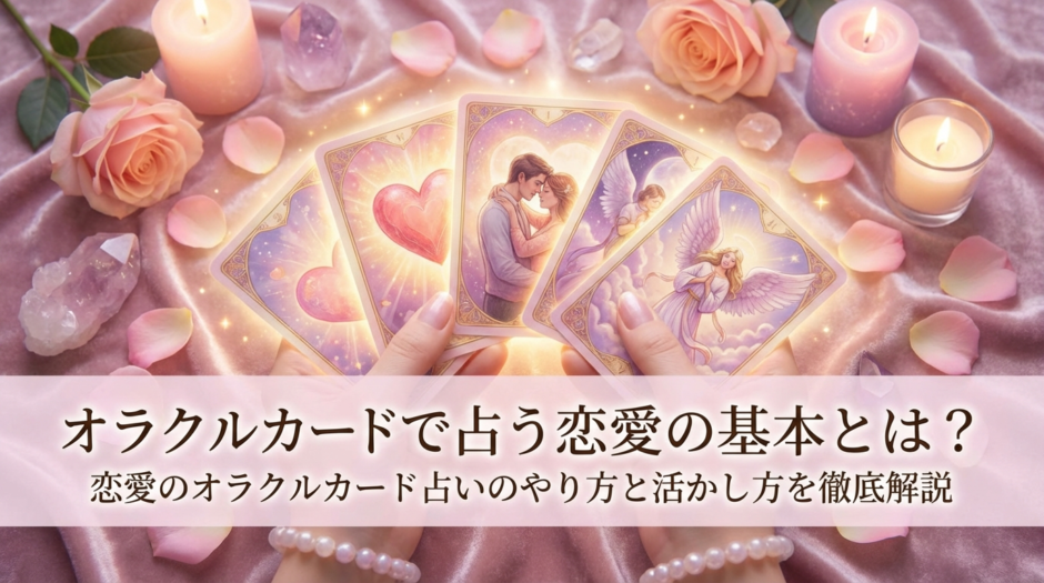 オラクルカードで占う恋愛の基本とは？恋愛のオラクルカード占いのやり方と活かし方を徹底解説