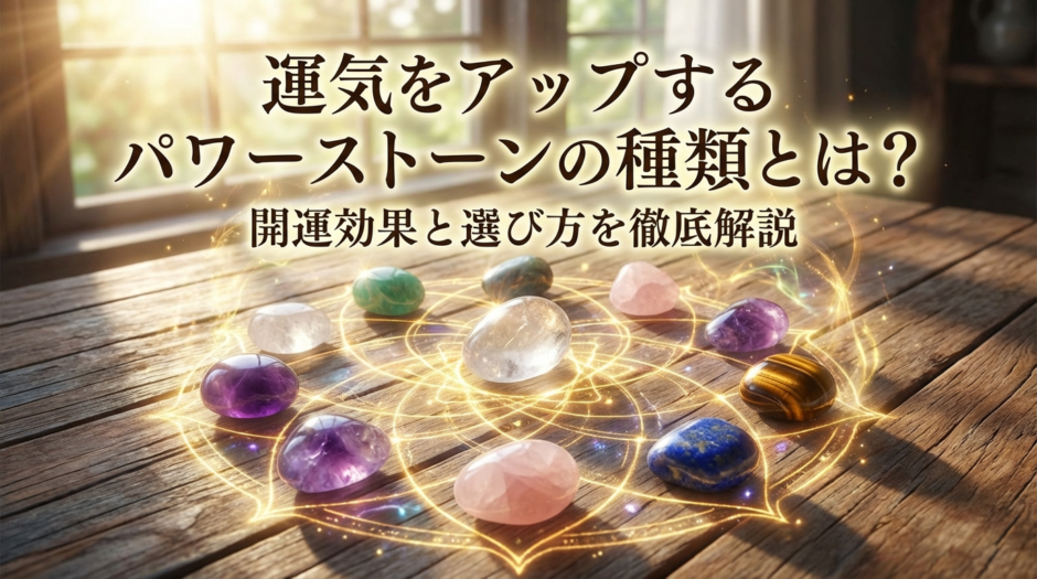 運気をアップするパワーストーンの種類とは？開運効果と選び方を徹底解説