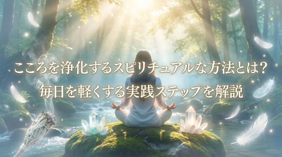 こころを浄化するスピリチュアルな方法とは？毎日を軽くする実践ステップを解説