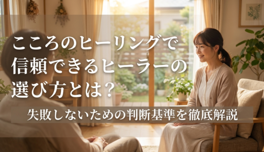 こころのヒーリングで信頼できるヒーラーの選び方とは？失敗しないための判断基準を徹底解説