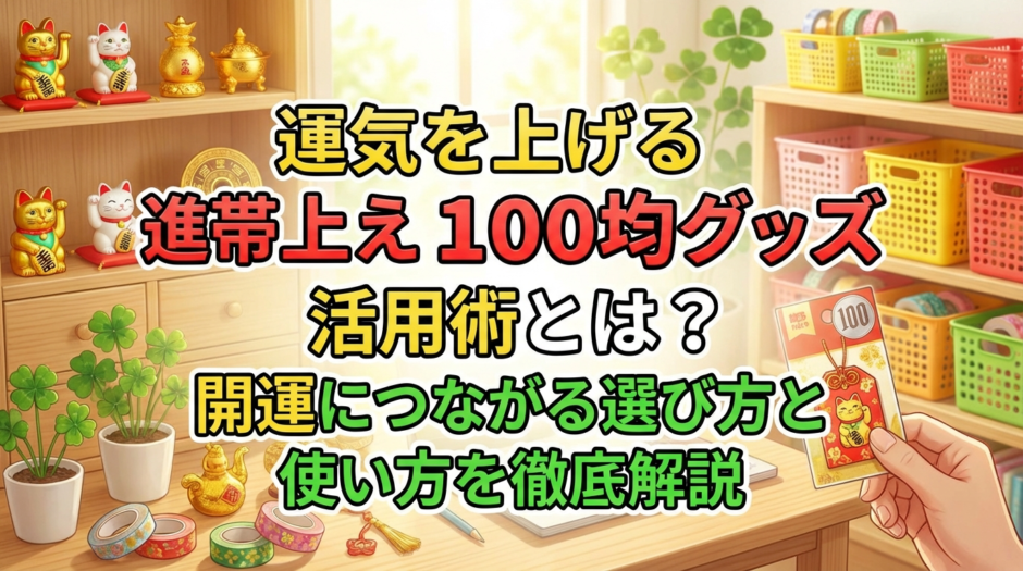 運気を上げる100均グッズ活用術とは？開運につながる選び方と使い方を徹底解説