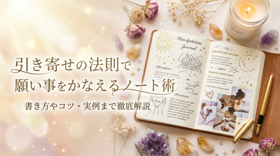 引き寄せの法則で願い事をかなえるノート術とは？書き方やコツ・実例まで徹底解説