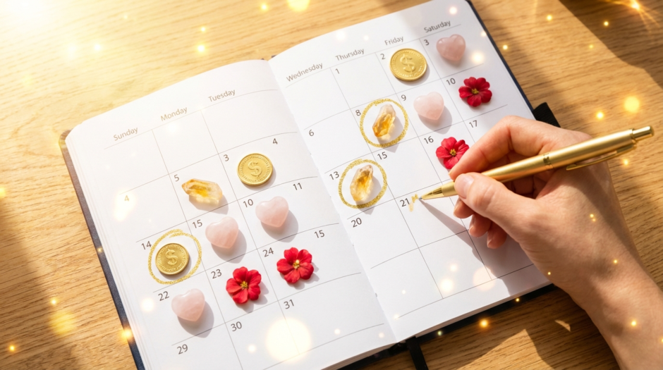 運気をアップさせる開運日のカレンダー活用法｜金運や恋愛運を味方につける実践ガイド