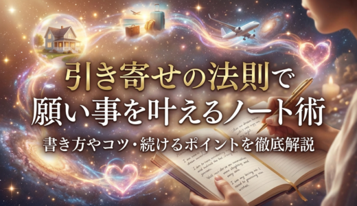 引き寄せの法則で願い事を叶えるノート術とは？書き方やコツ・続けるポイントを徹底解説