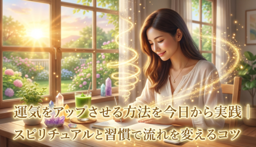 運気をアップさせる方法を今日から実践｜スピリチュアルと習慣で流れを変えるコツ