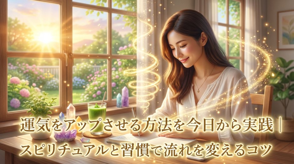 運気をアップさせる方法を今日から実践｜スピリチュアルと習慣で流れを変えるコツ