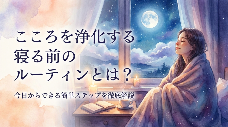 こころを浄化する寝る前のルーティンとは？今日からできる簡単ステップを徹底解説