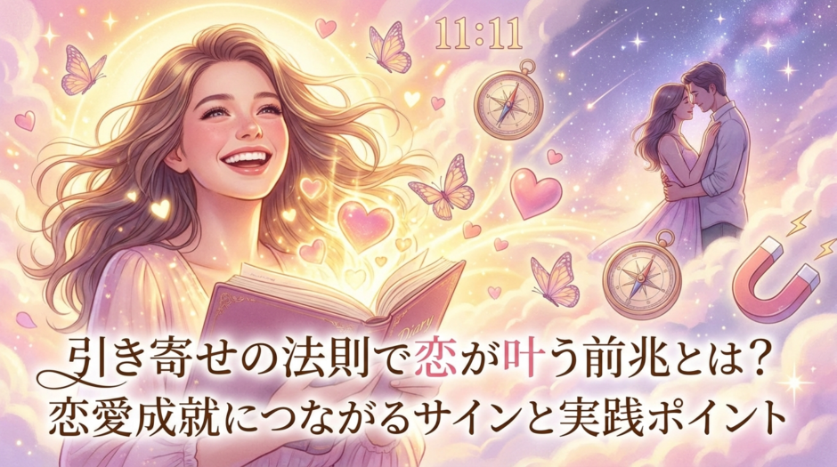 引き寄せの法則で恋が叶う前兆とは？恋愛成就につながるサインと実践ポイント