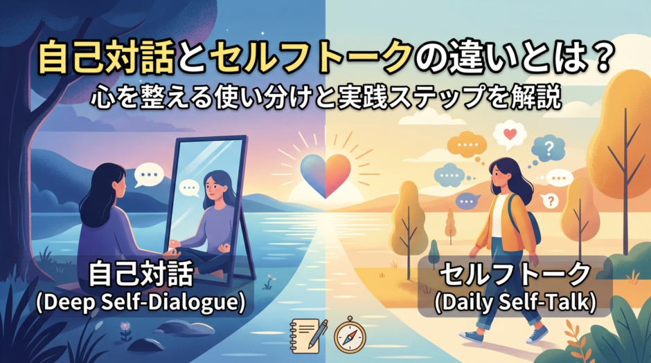 自己対話とセルフトークの違いとは？心を整える使い分けと実践ステップを解説