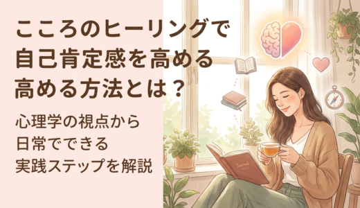 こころのヒーリングで自己肯定感を高める方法とは？心理学の視点から日常でできる実践ステップを解説