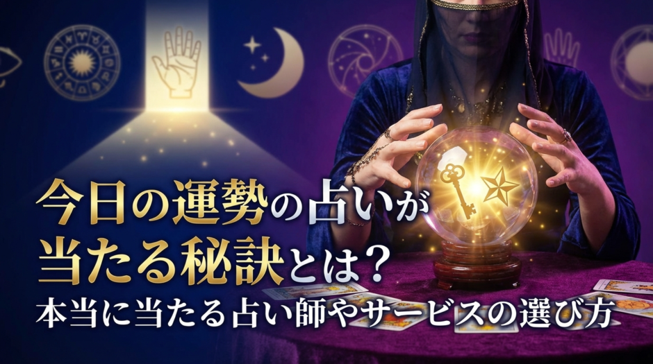 今日の運勢の占いが当たる秘訣とは？本当に当たる占い師やサービスの選び方