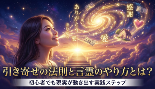 引き寄せの法則と言霊のやり方とは？初心者でも現実が動き出す実践ステップ