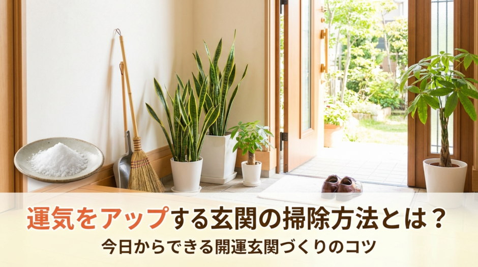 運気をアップする玄関の掃除方法とは？今日からできる開運玄関づくりのコツ