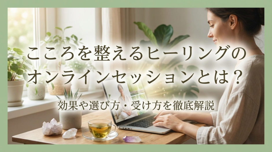 こころを整えるヒーリングのオンラインセッションとは？効果や選び方・受け方を徹底解説
