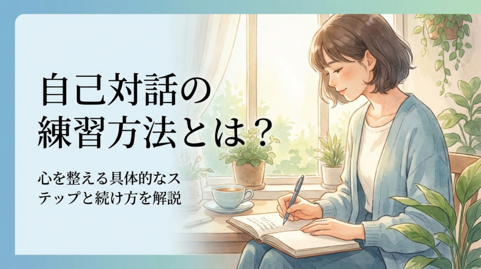 自己対話の練習方法とは？心を整える具体的なステップと続け方を解説
