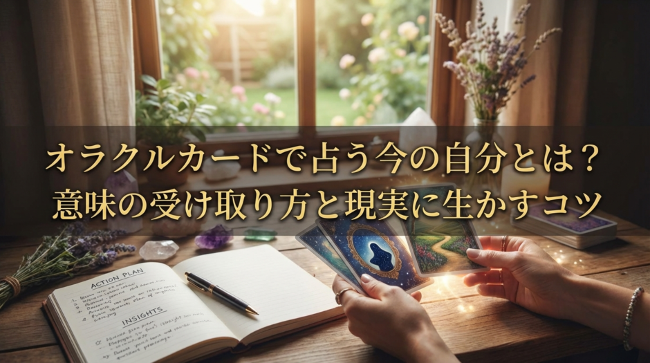 オラクルカードで占う今の自分とは？意味の受け取り方と現実に生かすコツ
