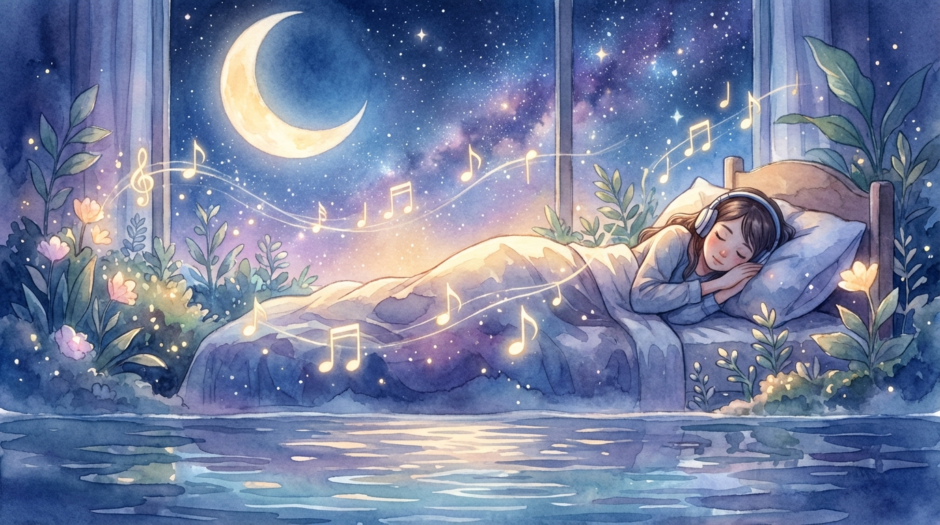 こころを癒やすヒーリング音楽と睡眠ケア｜不眠解消に役立つ聴き方と選び方