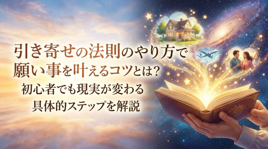 引き寄せの法則のやり方で願い事を叶えるコツとは？初心者でも現実が変わる具体的ステップを解説