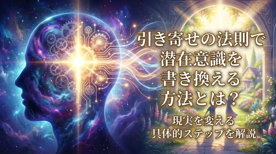 引き寄せの法則で潜在意識を書き換える方法とは？現実を変える具体的ステップを解説