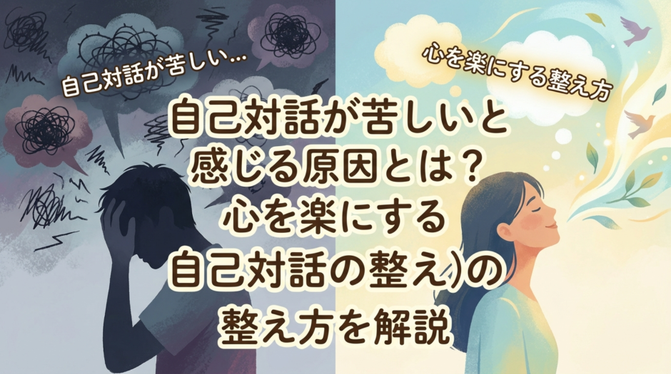 自己対話が苦しいと感じる原因とは？心を楽にする自己対話の整え方を解説