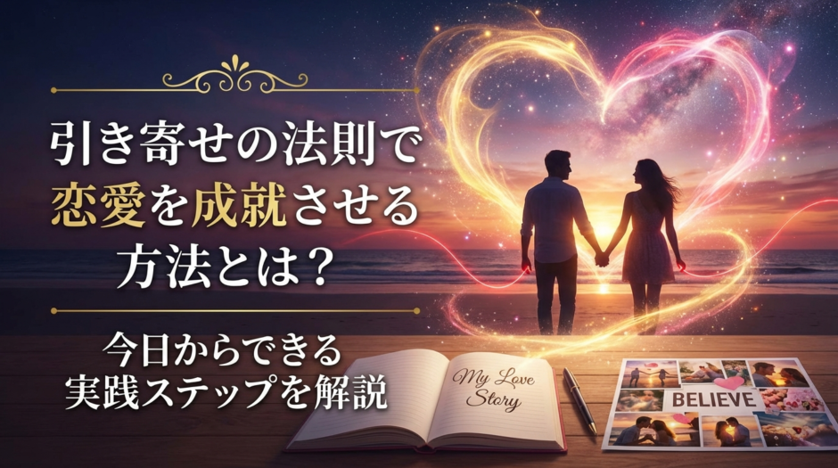 引き寄せの法則で恋愛を成就させる方法とは？今日からできる実践ステップを解説
