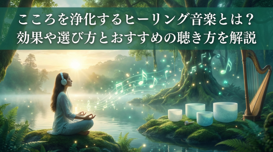 こころを浄化するヒーリング音楽とは？効果や選び方とおすすめの聴き方を解説