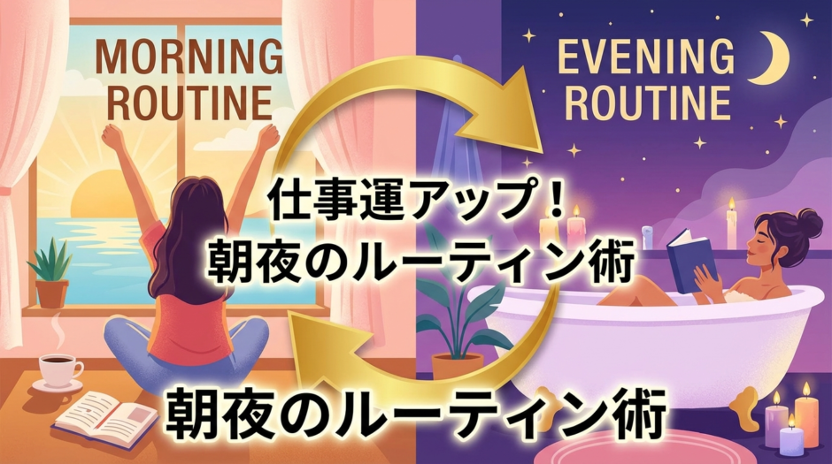 仕事の運気をアップさせる朝夜のルーティン術。毎日続けてチャンスを引き寄せよう