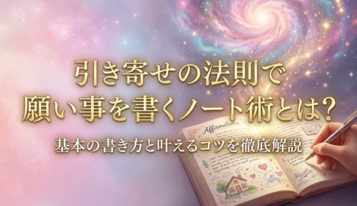 引き寄せの法則で願い事を書くノート術とは？基本の書き方と叶えるコツを徹底解説