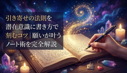 引き寄せの法則を潜在意識に書き方で刻むコツ｜願いが叶うノート術を完全解説